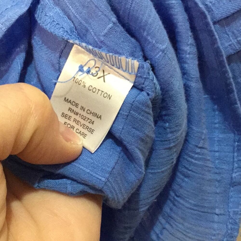 Hester &Orchard 3x blue gauzy boho sheik NWT - Picture 6 of 8